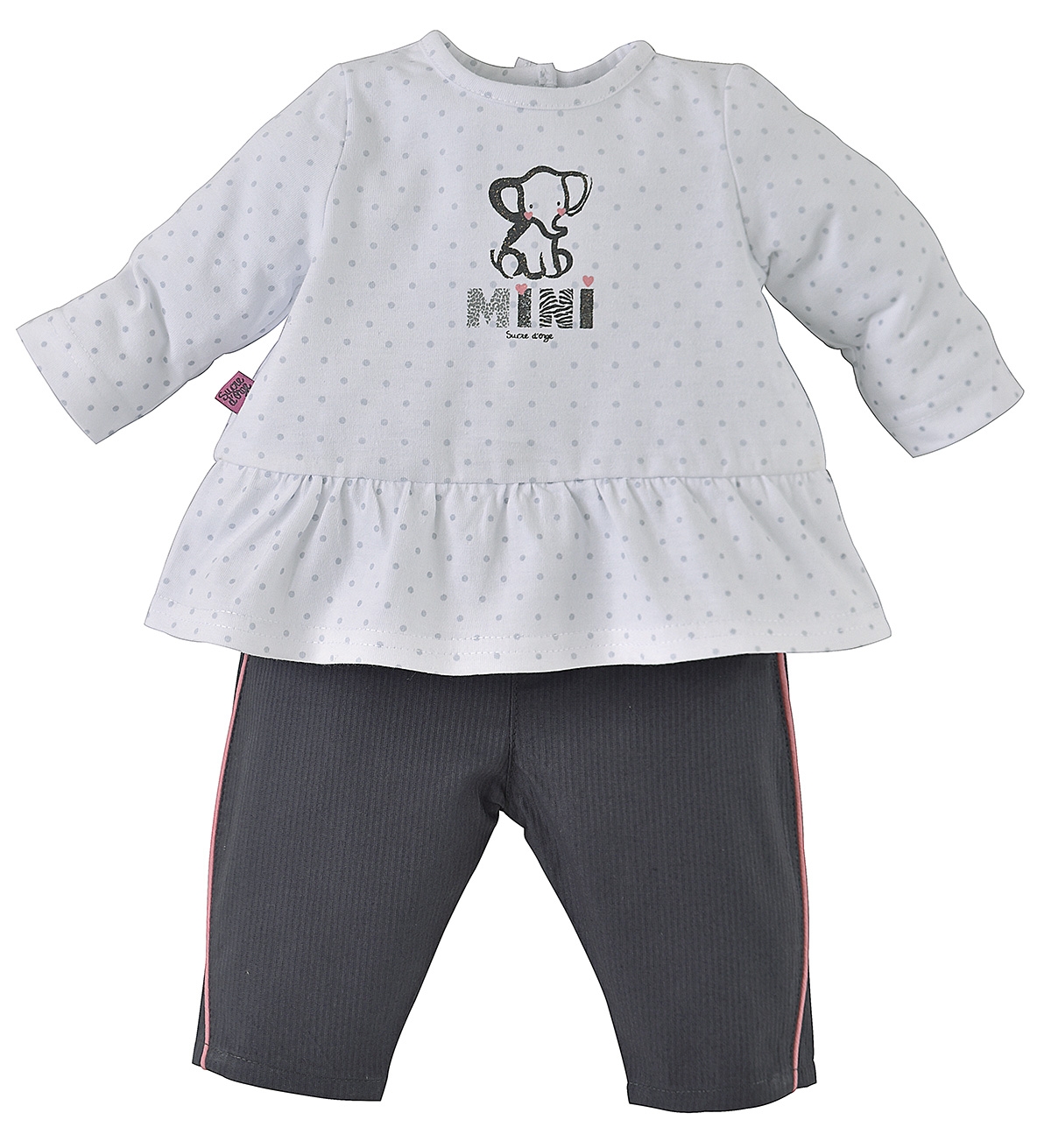 Ensemble pantalon fille anthracite, SUCRE D'ORGE