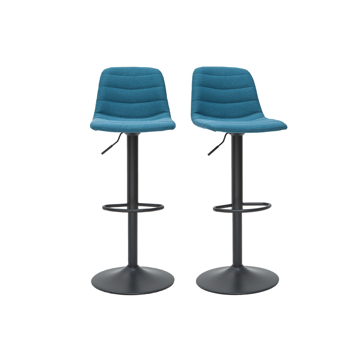 Tabourets de bar réglables (lot de 2) SAURY, MILIBOO