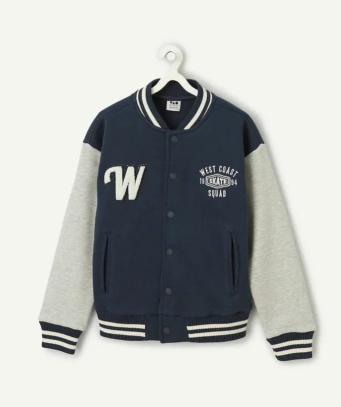 Cardigan en molleton