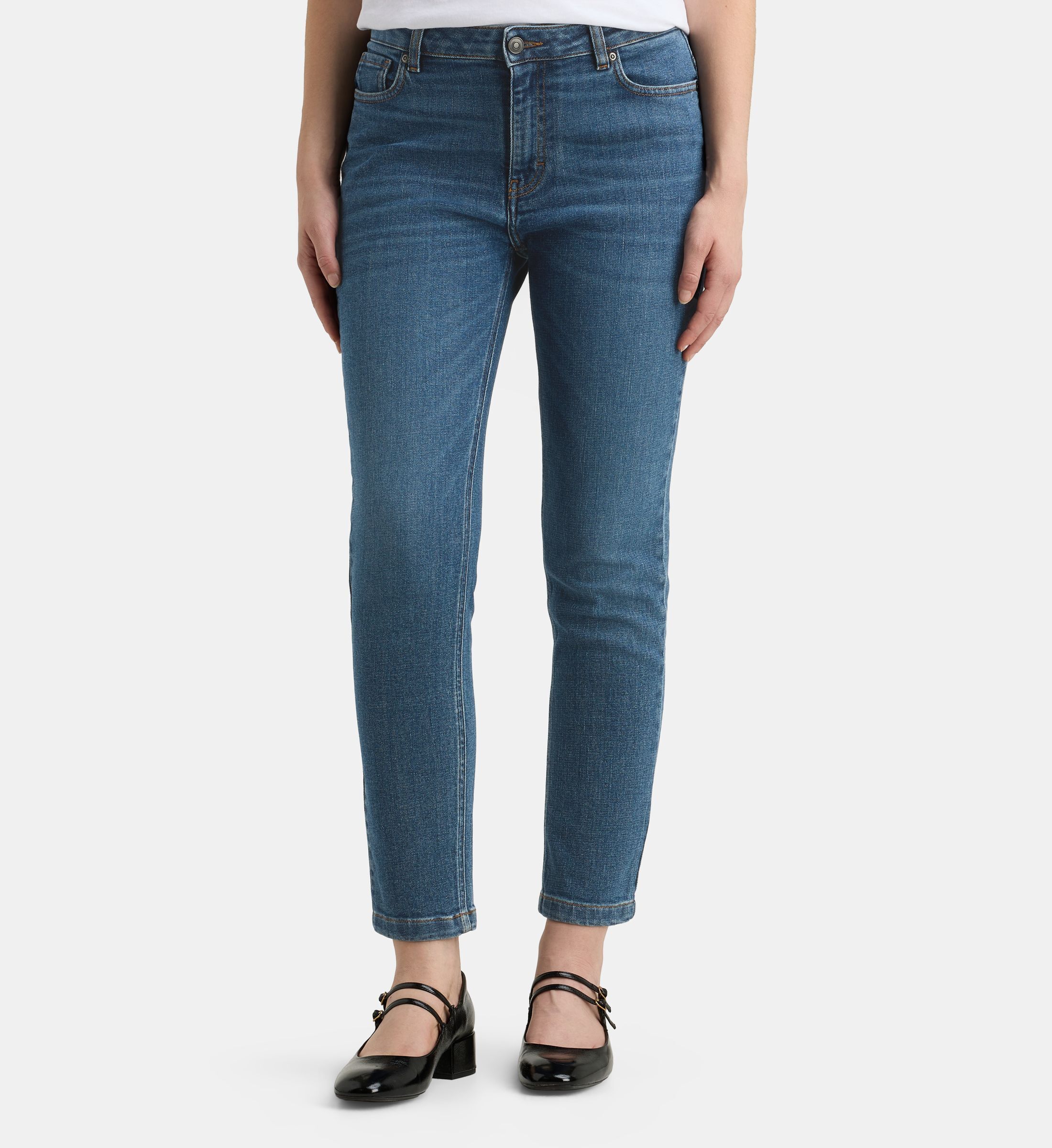 Jean court slim new coton bio, GALERIES LAFAYETTE