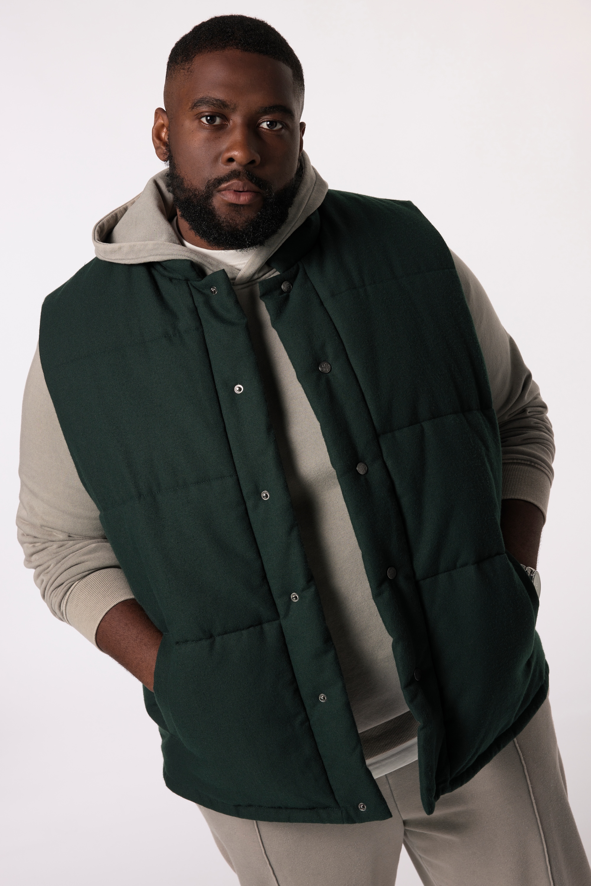 Gilet sans manche en flanelle, STHUGE