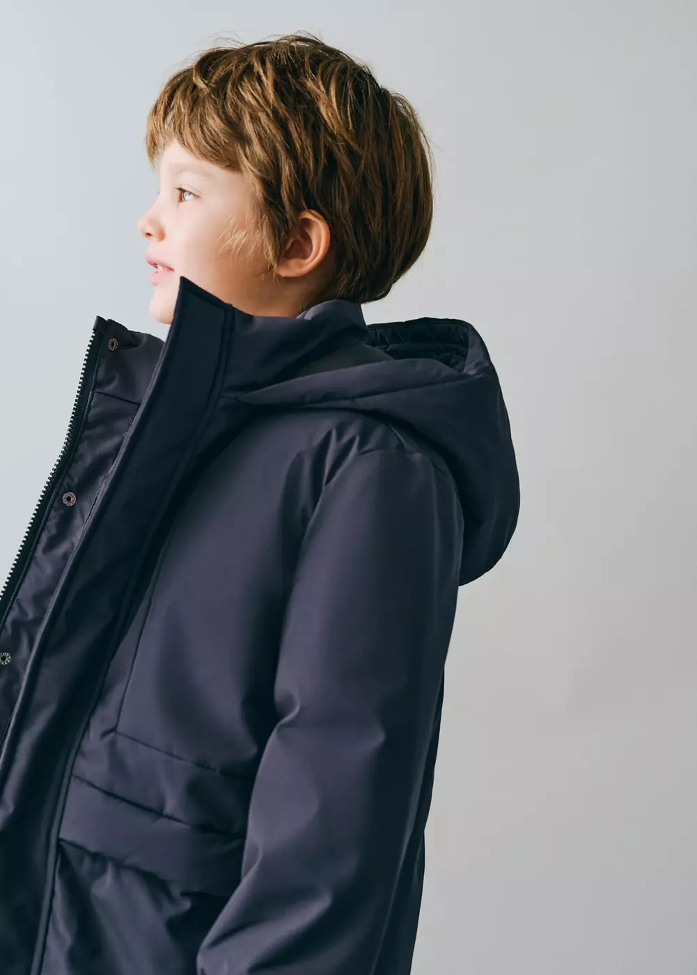 Anorak matelassé à capuche, MANGO BABY