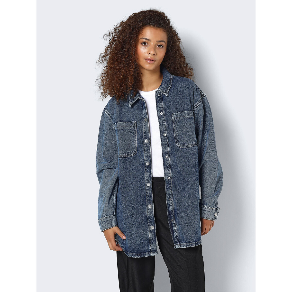 Veste sales longue jean