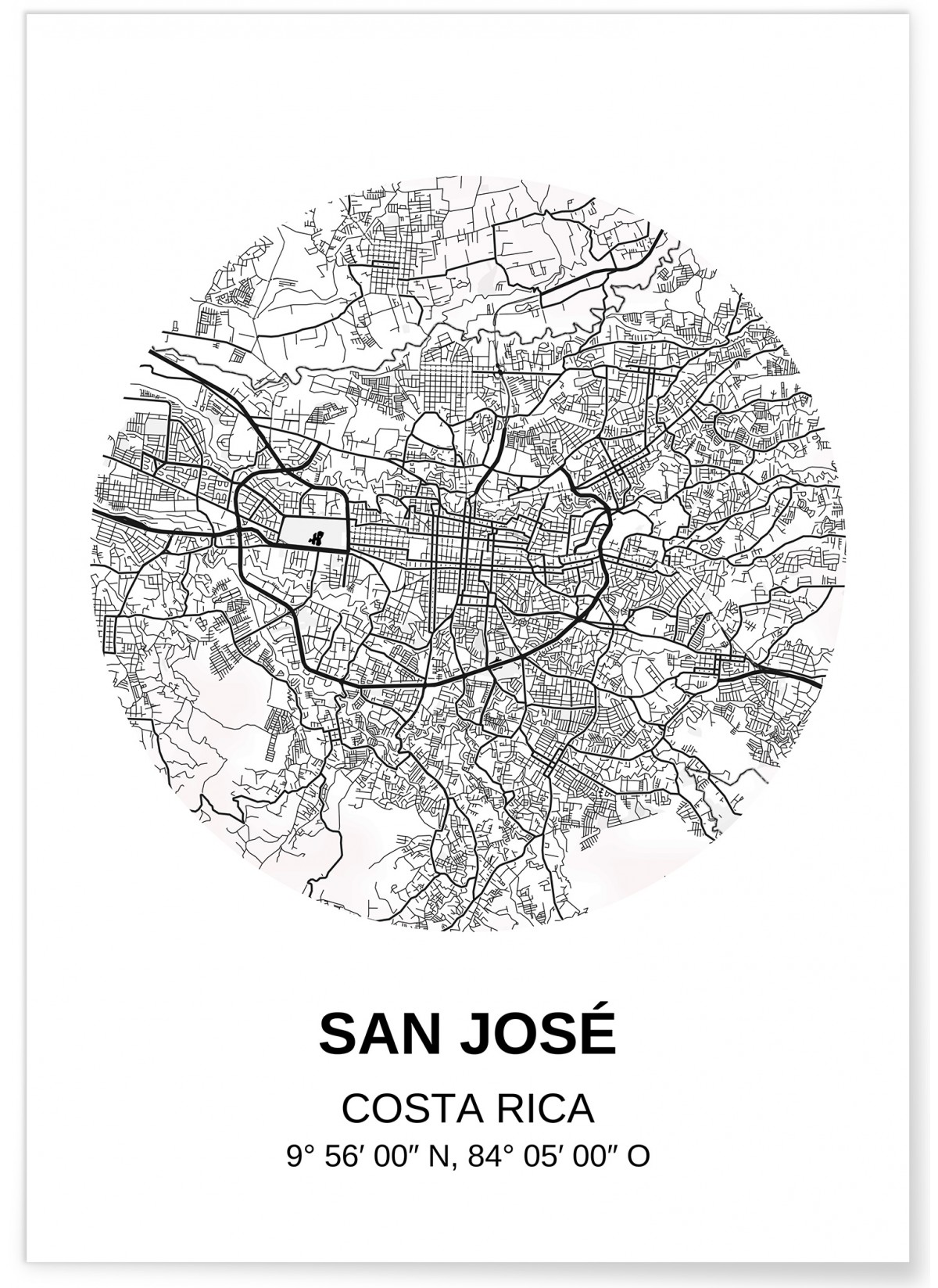 Affiche Carte San José, L'AFFICHERIE