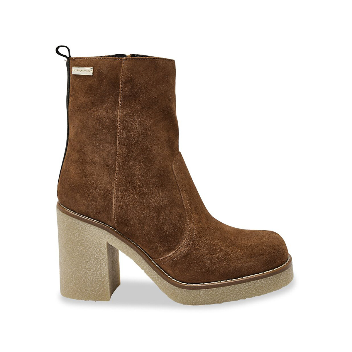 Stephani Suede Ankle Boots with Square Toe
