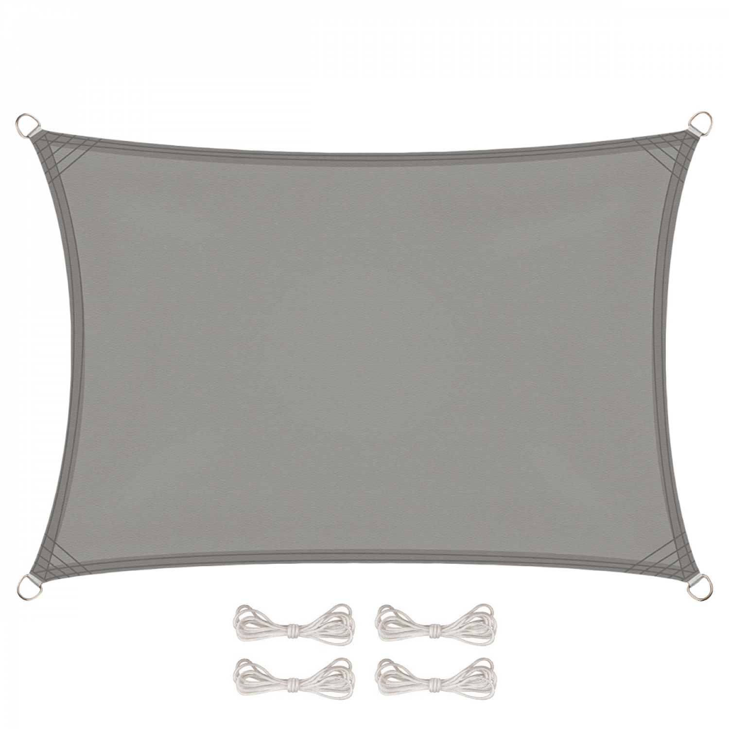 Voile d'ombrage rectangulaire pour terrasse, jardin, toile imperméable et résistant UV, LINXOR