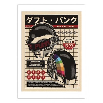 Poster d'art - Daft Punk - Rafa Gomes WALL EDITIONS