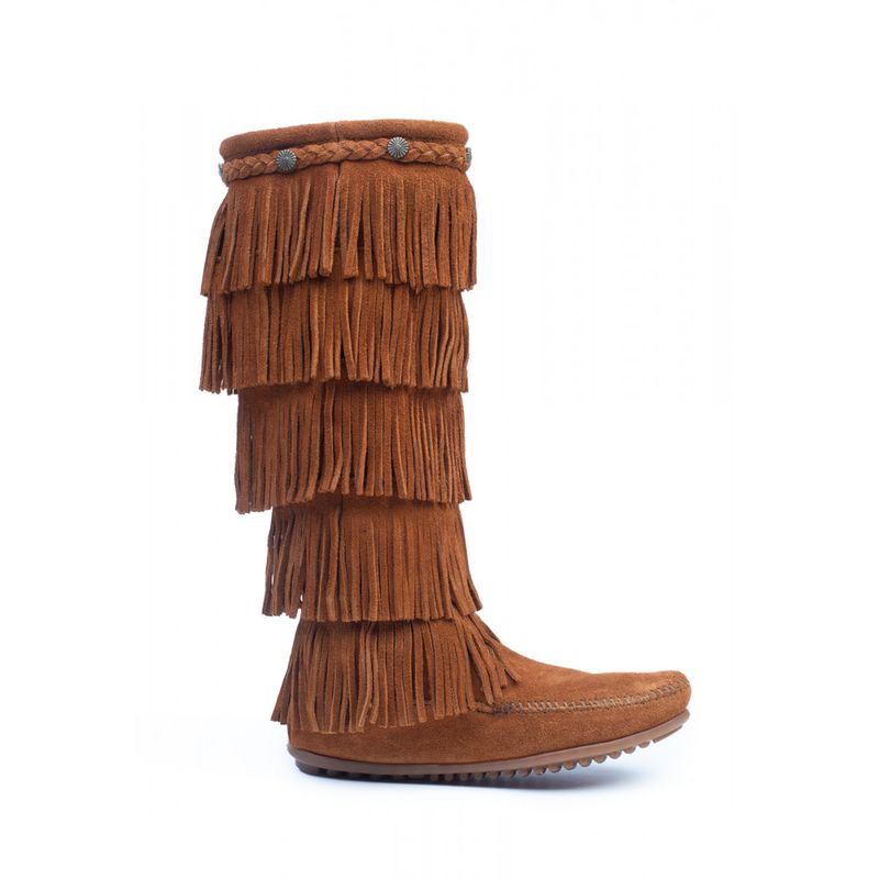 Bottes croute de store cuir camel