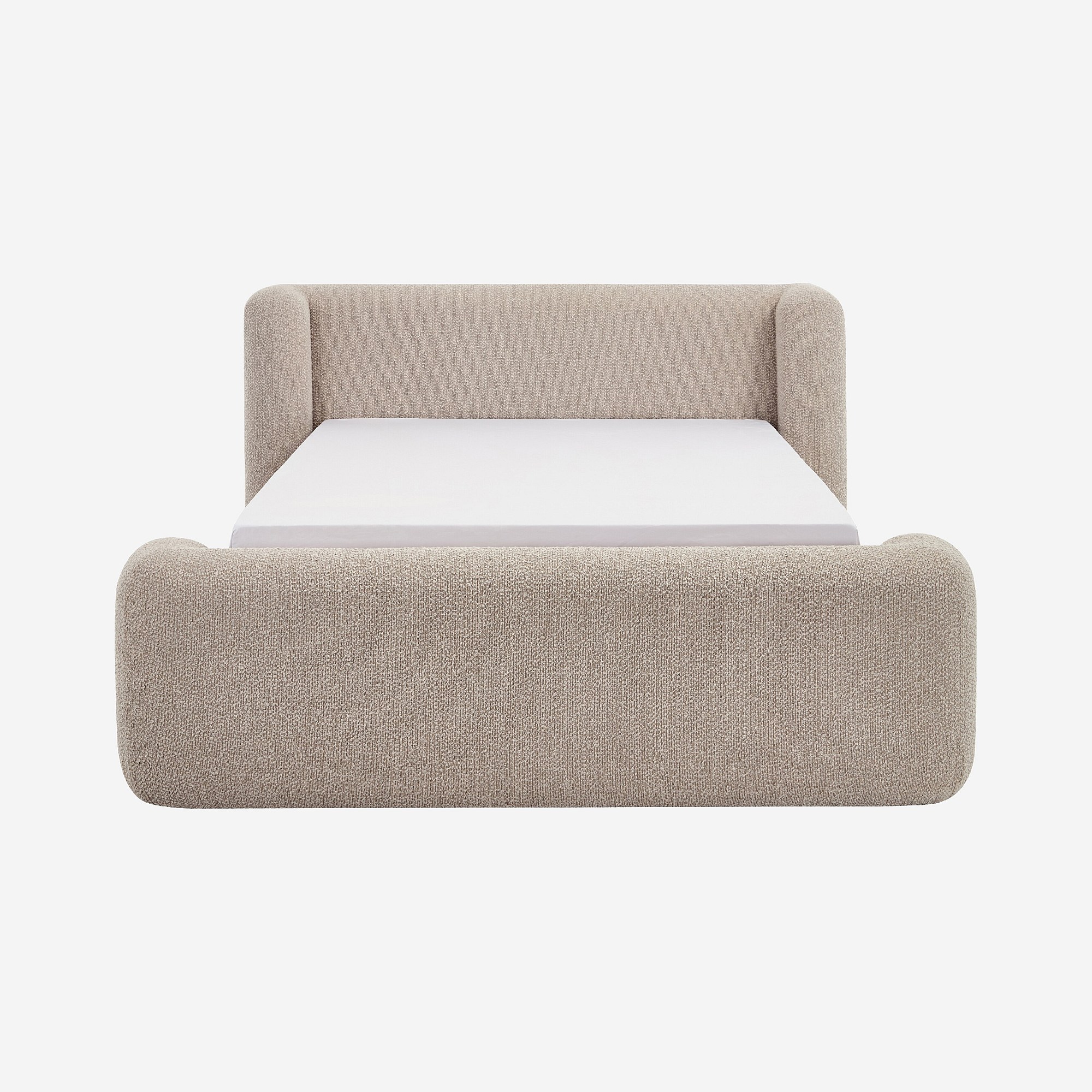 Lit en tissu bouclette OLBIA, HABITAT