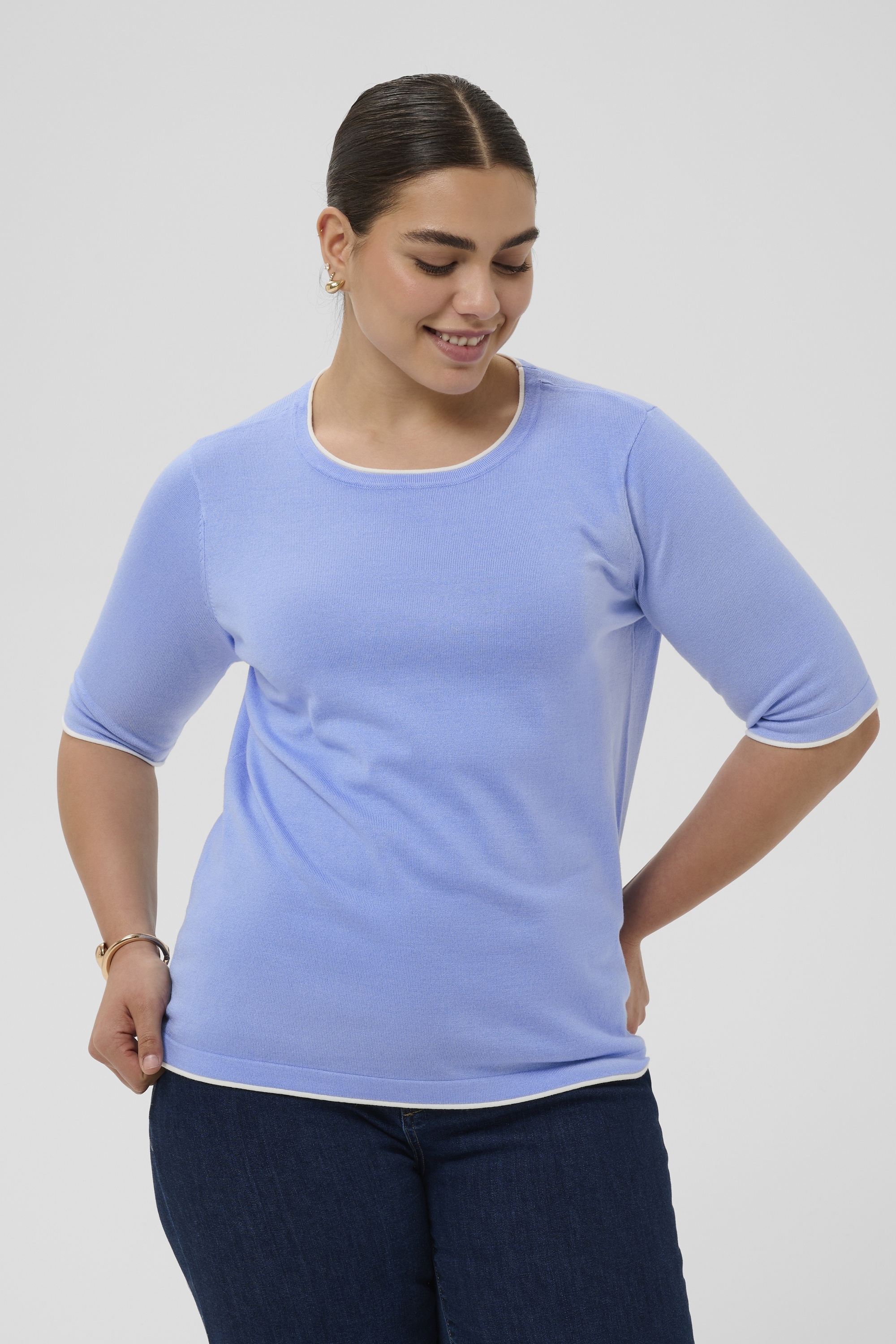 Pullover tricoté, KAFFE CURVE