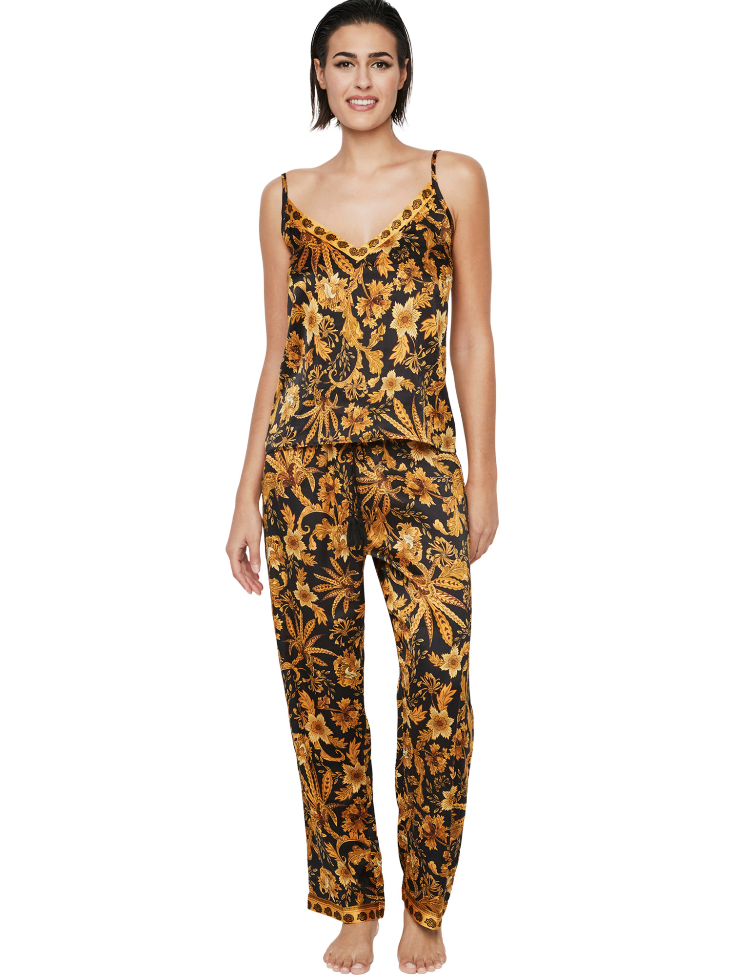 Pyjama pantalon caraco débardeur P117 ACANTHUS, SELMARK
