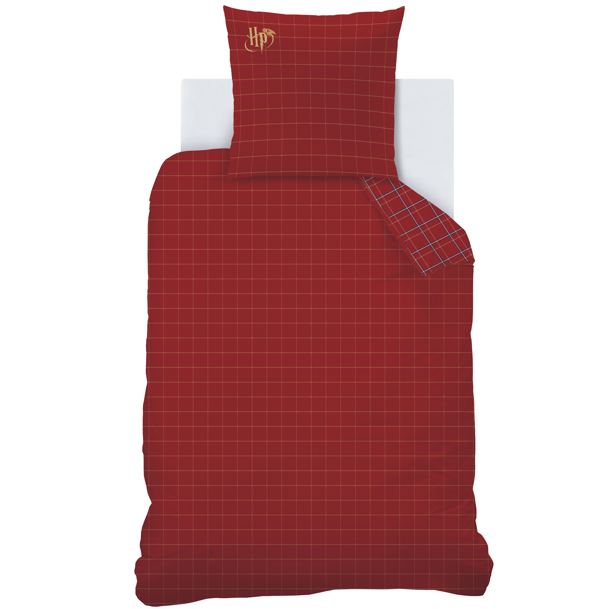 Taie D'Oreiller Harry Potter 100% Coton – Modèle Hpotter Stars Gold 50x80 Cm – BELUM