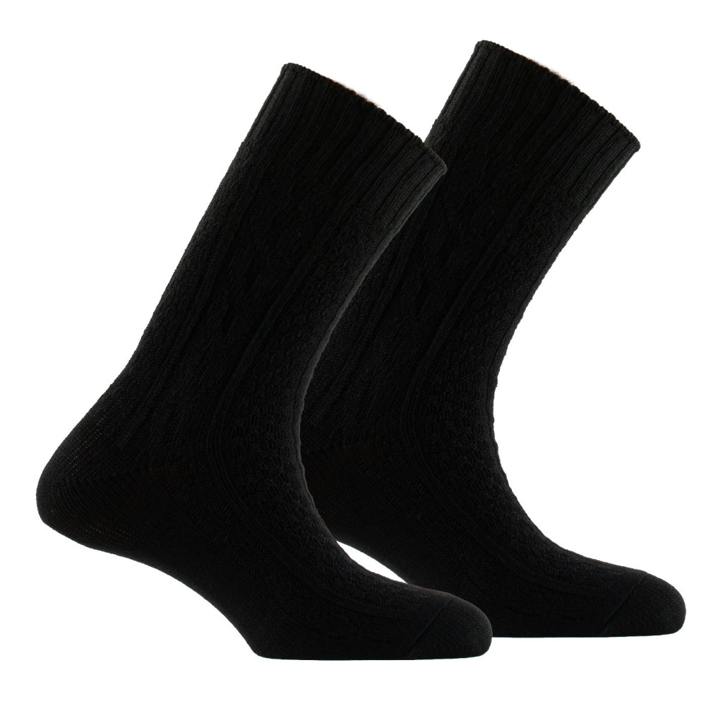 Lot de 2 paires de chaussettes en Acrylique fantaisie de mailles, KINDY