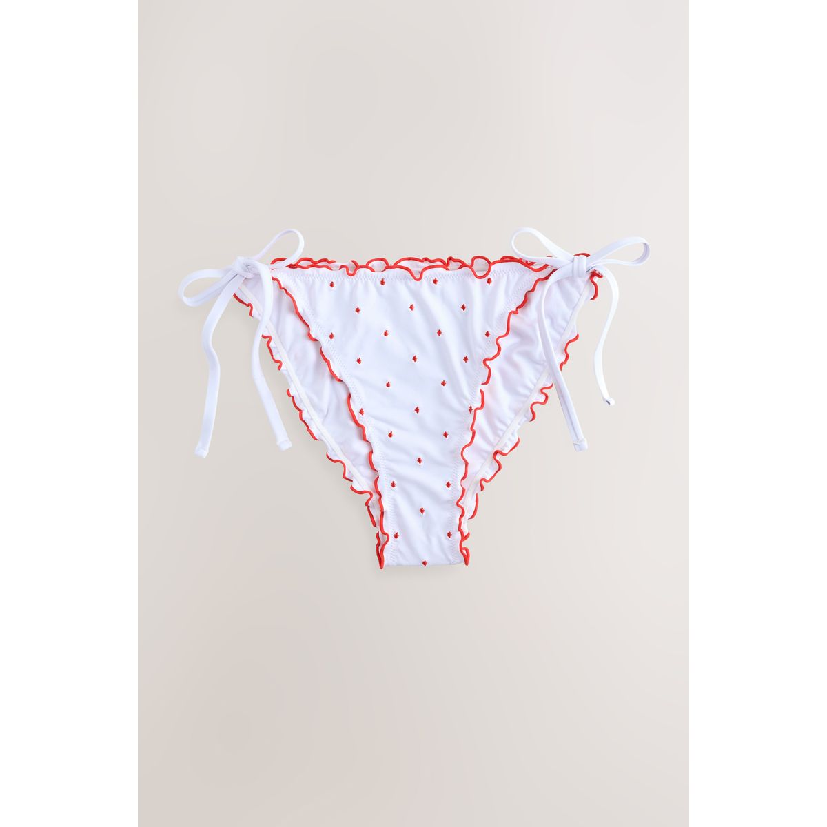 Bas de bikini noué à bord ondulé, NEXT