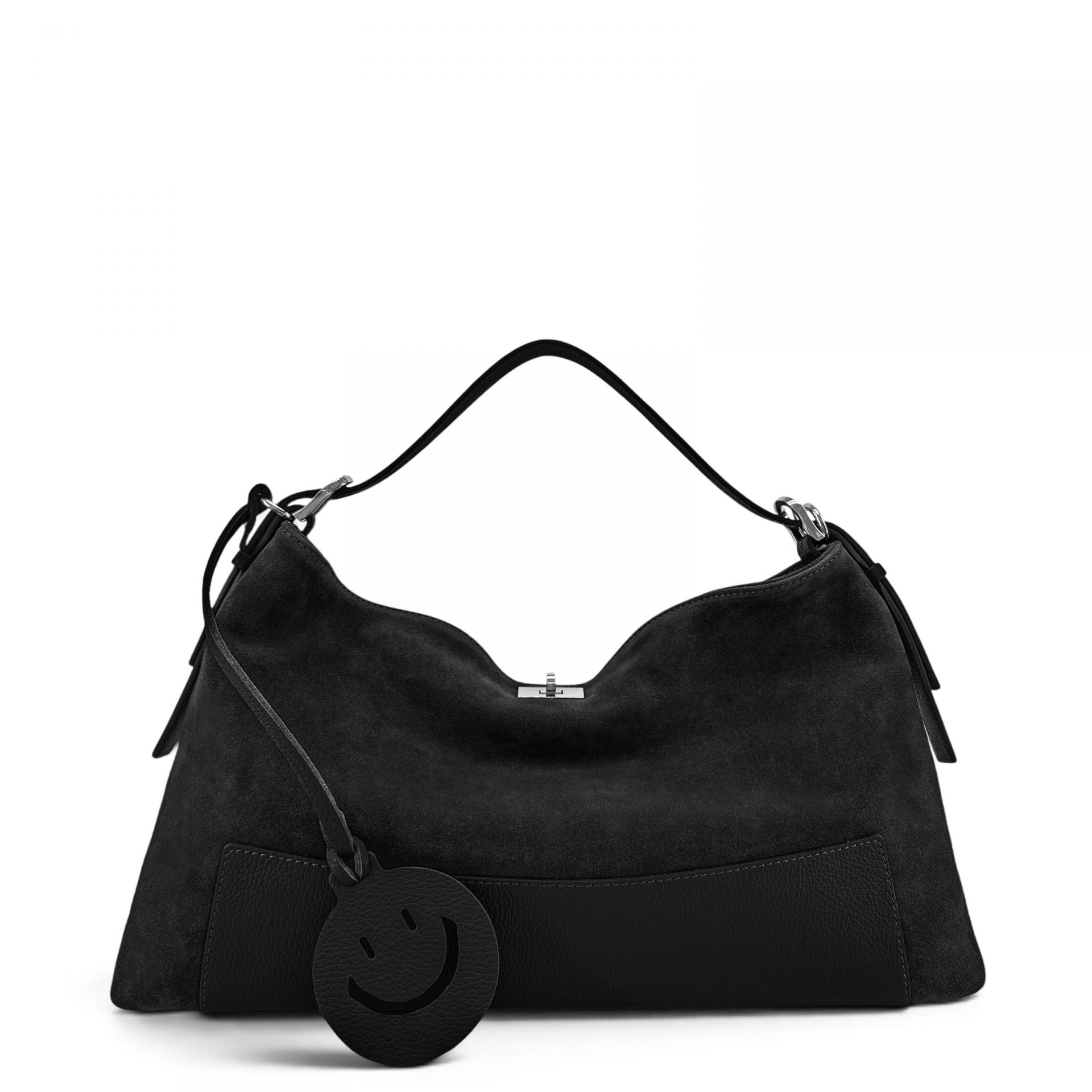 Sac Hobo en cuir grainé et croûte de cuir HARVEY SUEDE, OH MY BAG