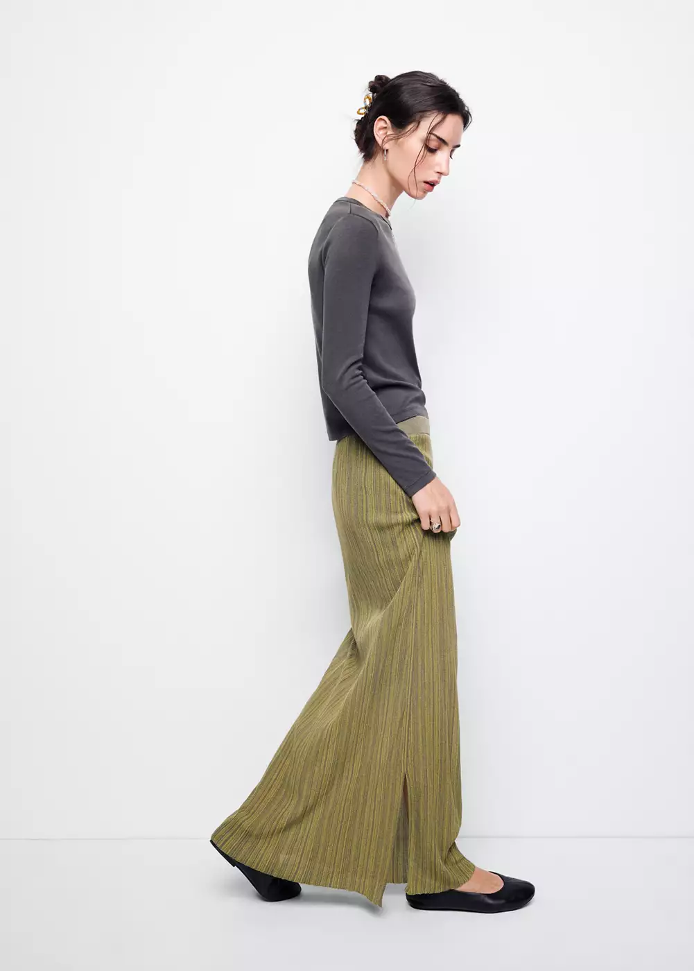 Jupe maille semi-transparente, MANGO TEEN