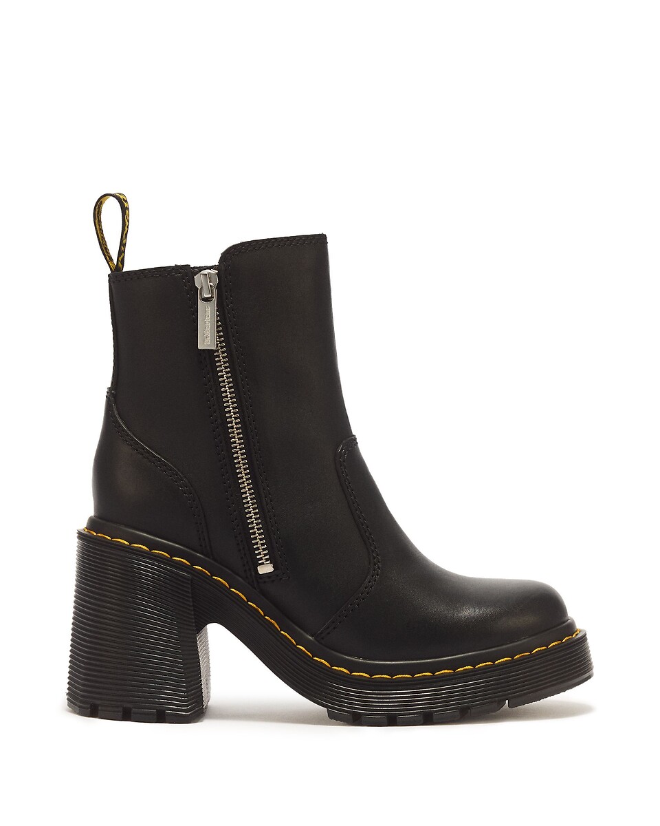 Boots Chesney Zip Ankle van Sendal-leer, DR. MARTENS