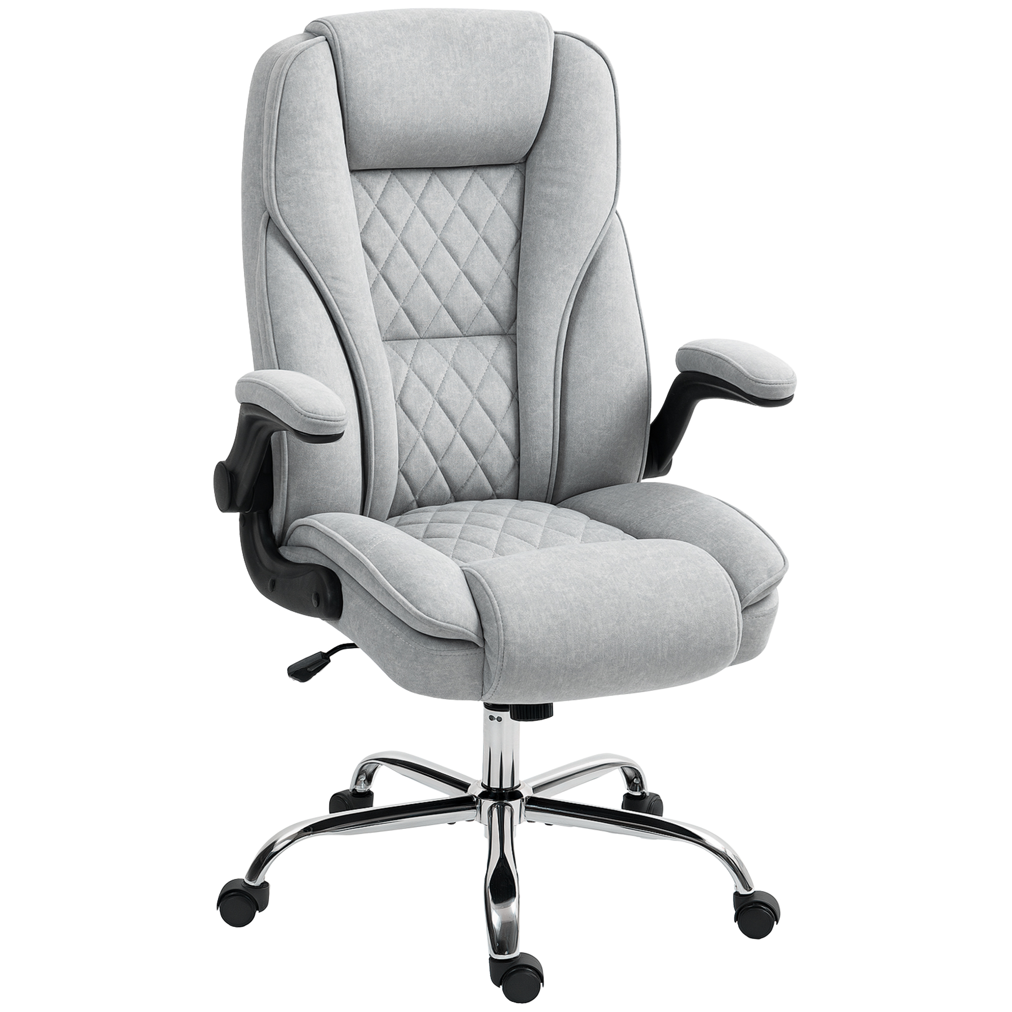 Chaise de bureau Velours (100 % polyester), HOMCOM