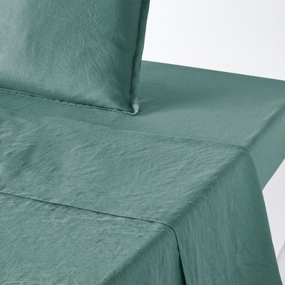 Linot Plain 100% Washed Linen Flat Sheet LA REDOUTE INTERIEURS