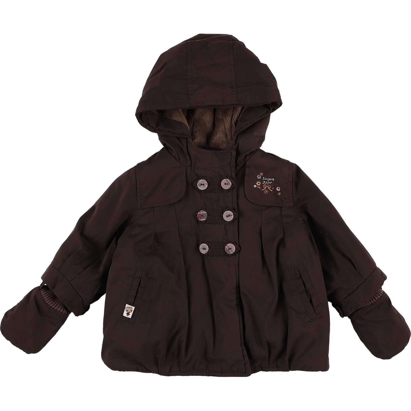 Manteau et moufles - Très bon état, SERGENT MAJOR