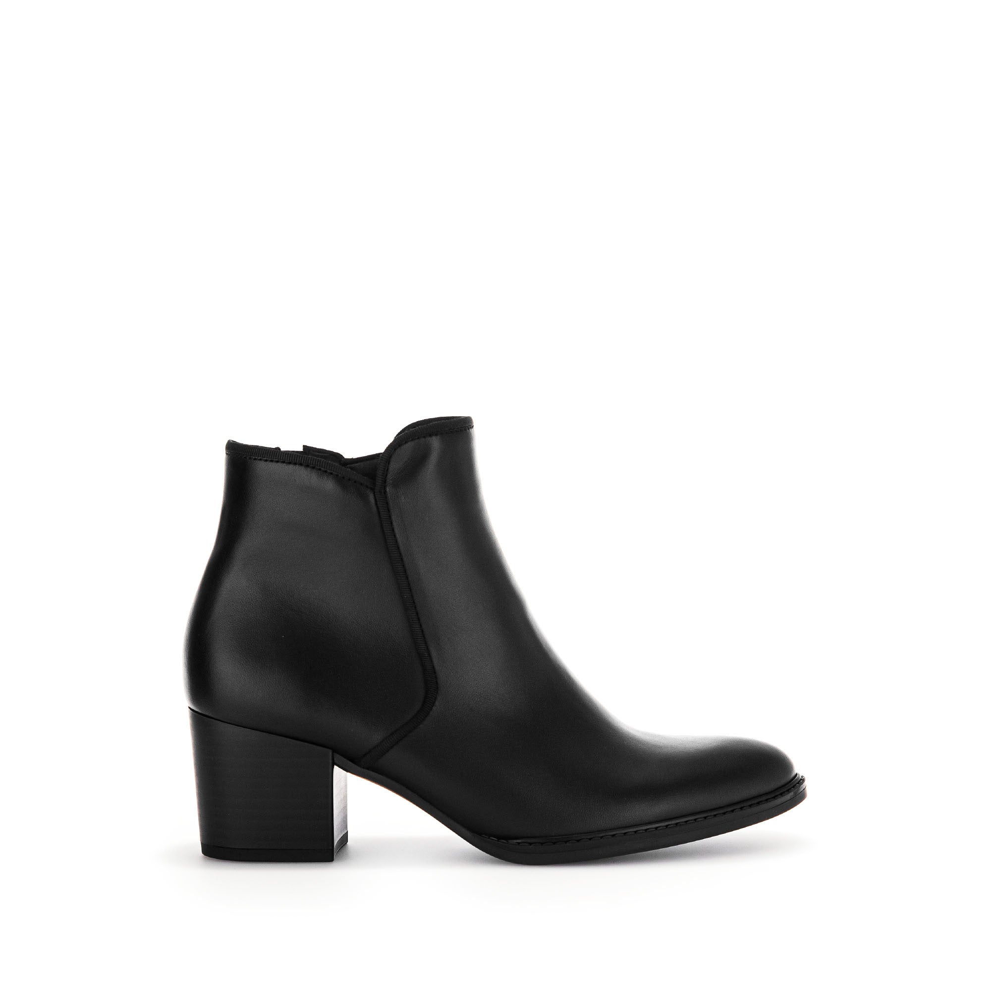 Bottines en cuir à talon décroché block, GABOR