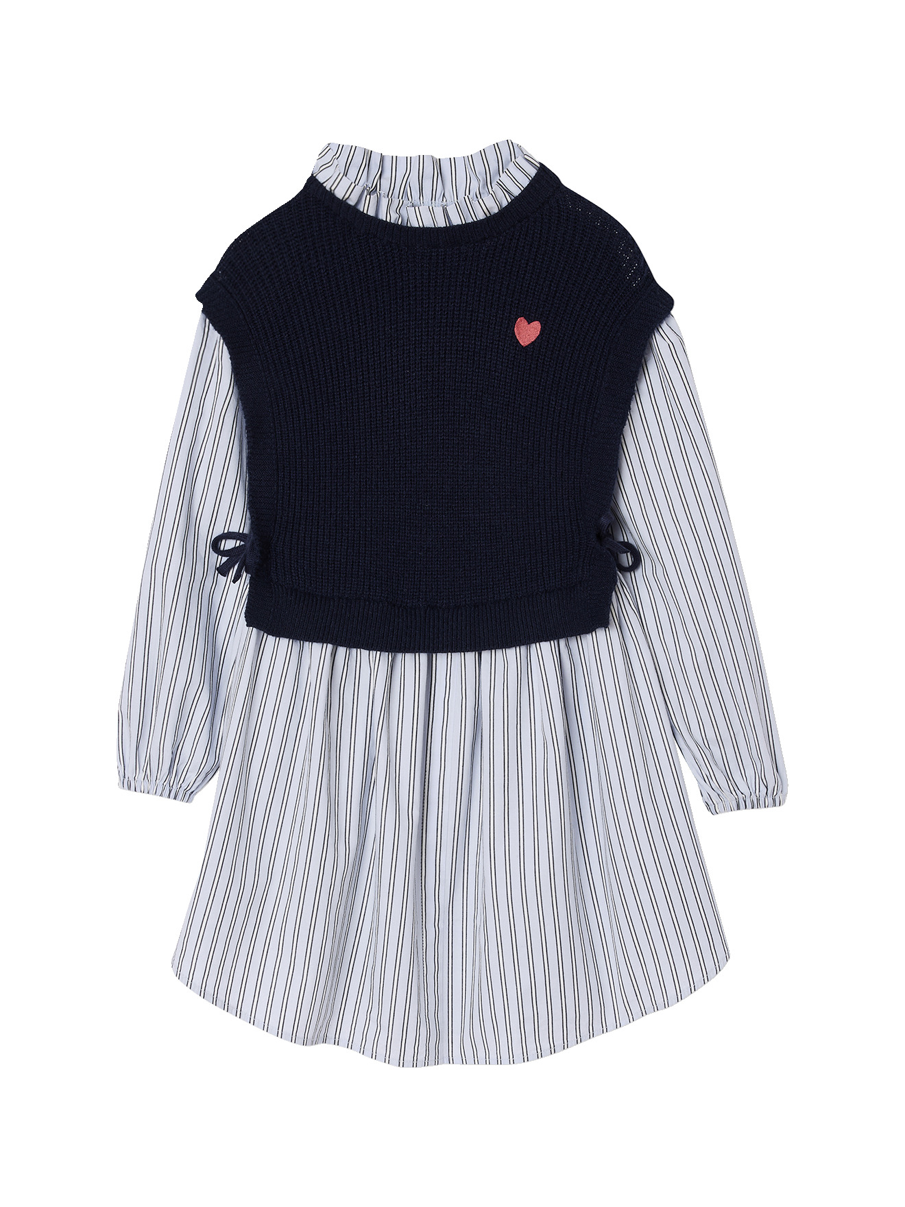 Robe-chemise effet 2 en 1, VERTBAUDET
