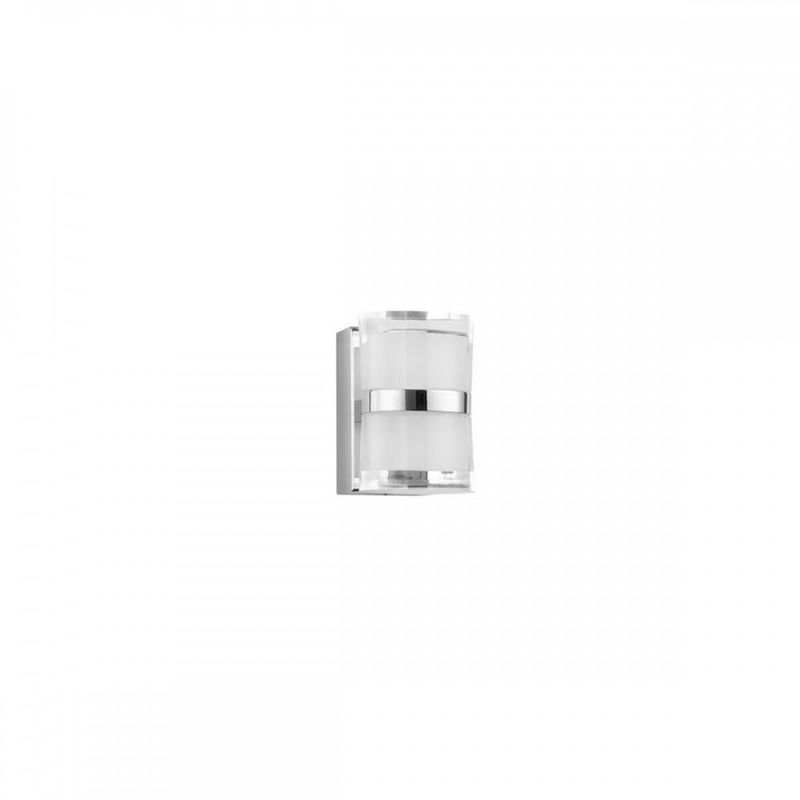 applique salle de bain sabia chrome led 10 w