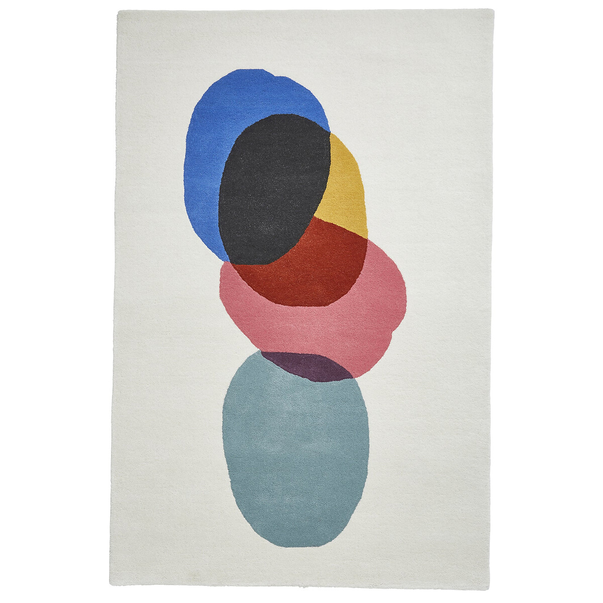 Inaluxe Transmission Minimalist Abstract Patterned Rug in 100% Wool, SO'HOME
