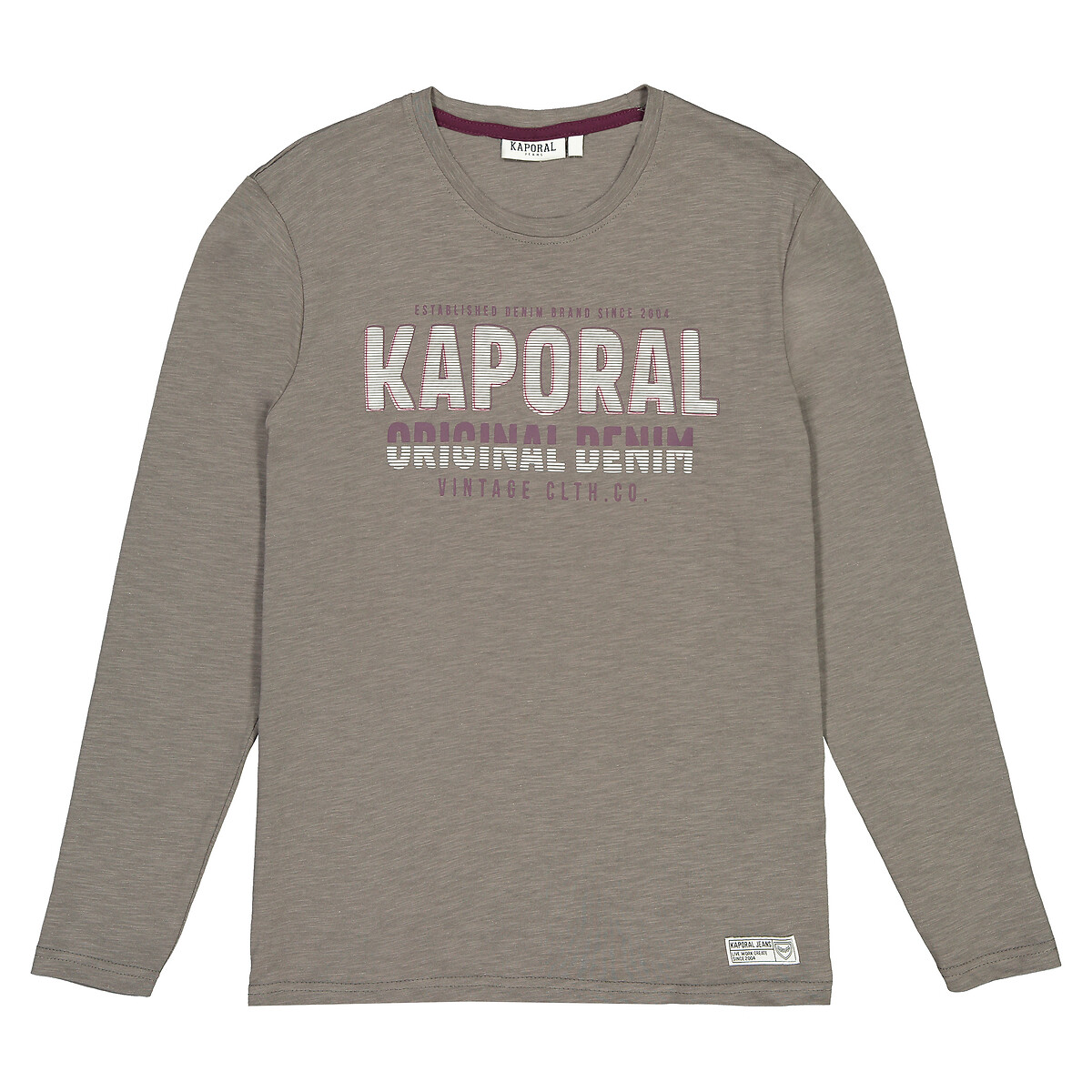 lead faith Saturday Logo print cotton t-shirt with long sleeves, 10-16 years grey Kaporal | La Redoute lead faith Saturday Logo print cotton t-shirt with long sleeves, 10-16 years grey Kaporal | La Redoute