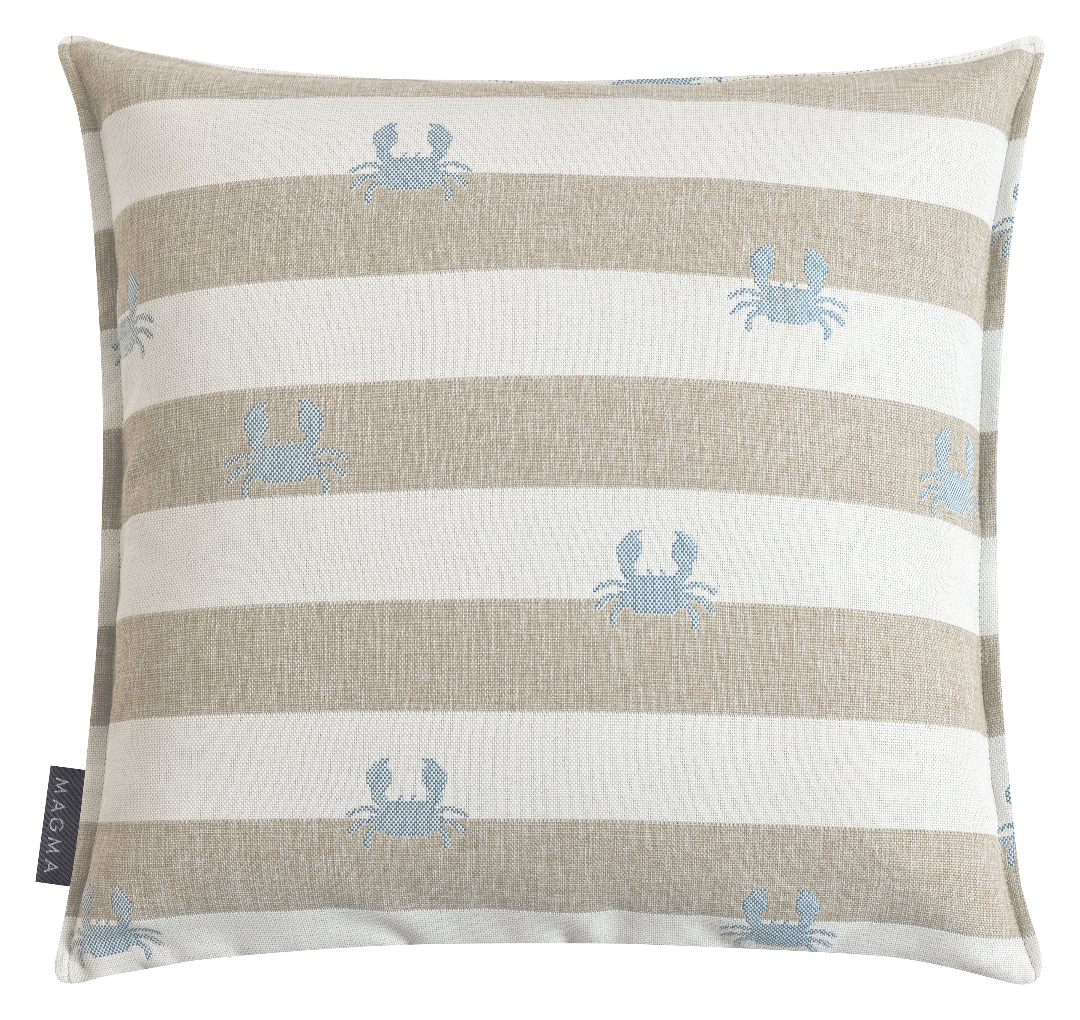 Housse de coussin rayée d'extérieur crabe jacquard CRAB, MAGMA HEIMTEX