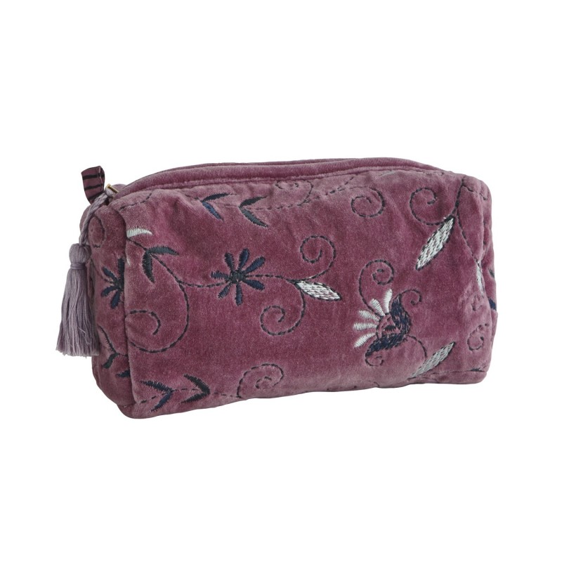 Trousse de toilette velours brodé, MADAM STOLTZ