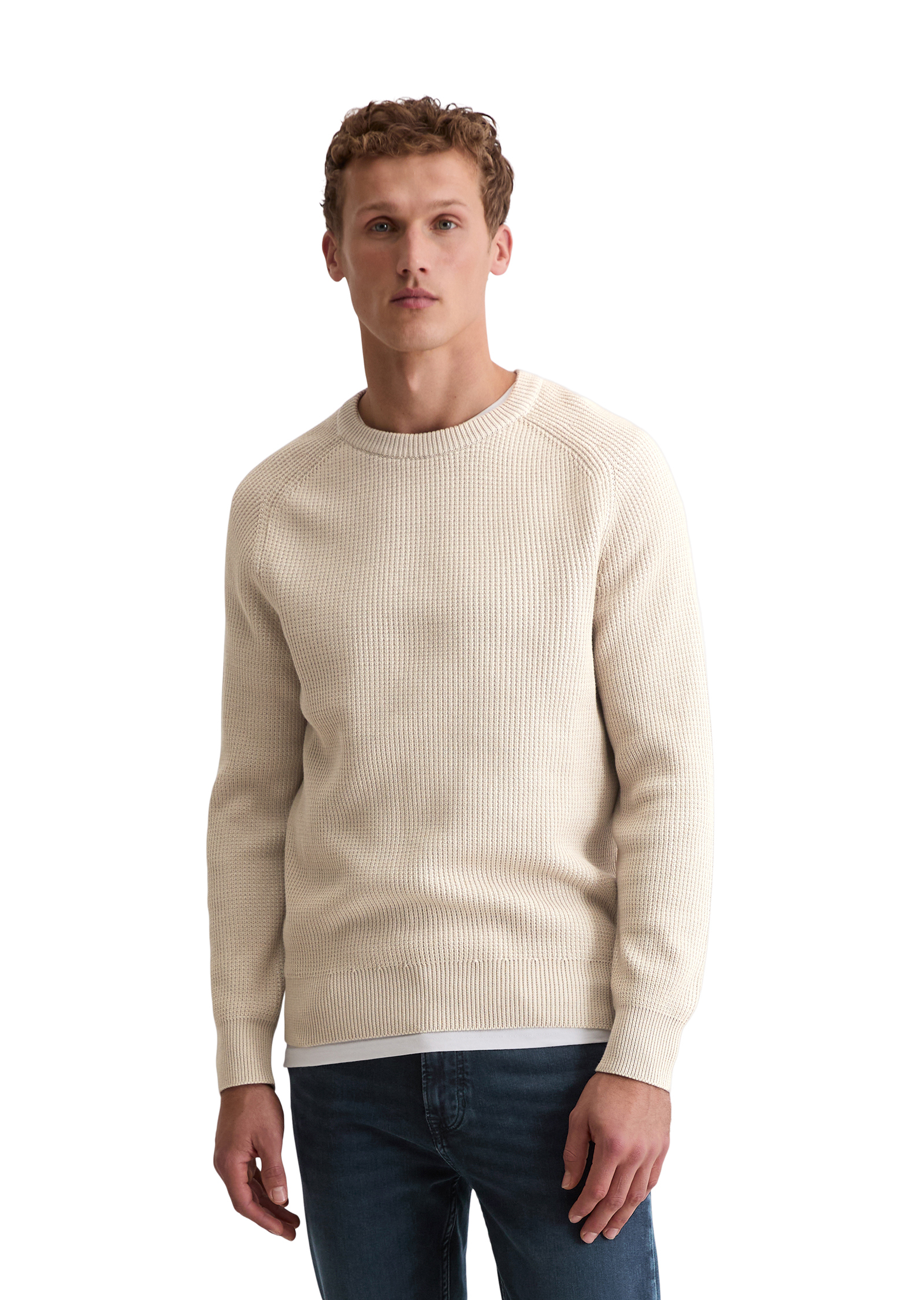 Pull-over regular en coton bio, MARC O'POLO