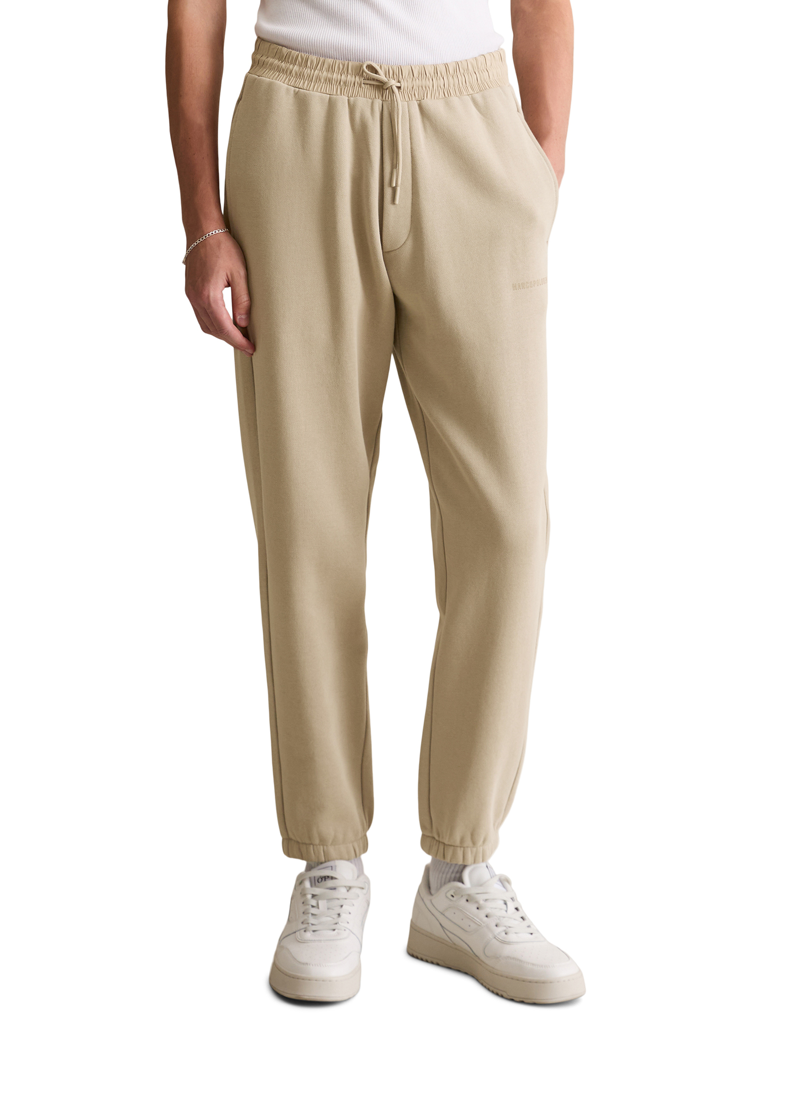 Pantalon sweat relaxed en pur coton bio, MARC O’POLO DENIM