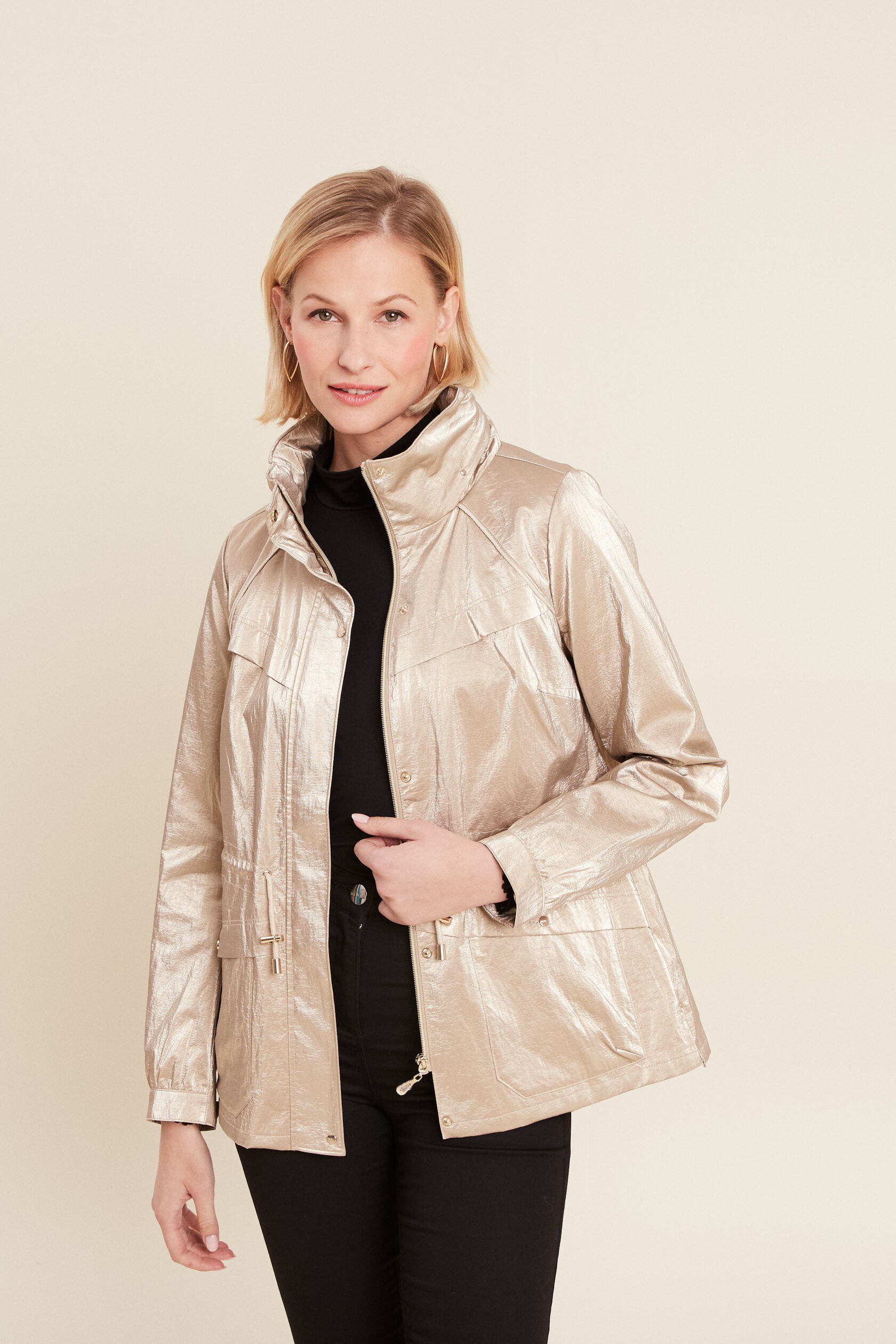 Parka courte métallisée, BREAL