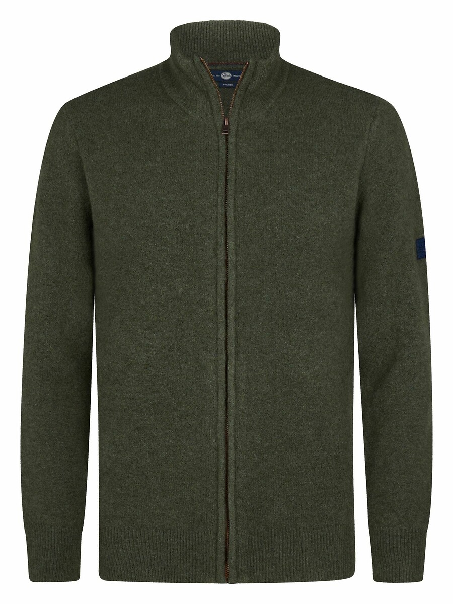 Zip-Up Cardigan with High Neck, PETROL INDUSTRIES