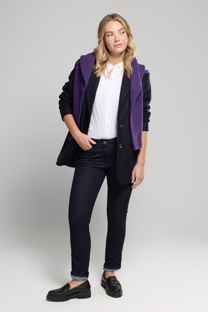 Jean 7/8 coupe slim en coton, ARMOR-LUX