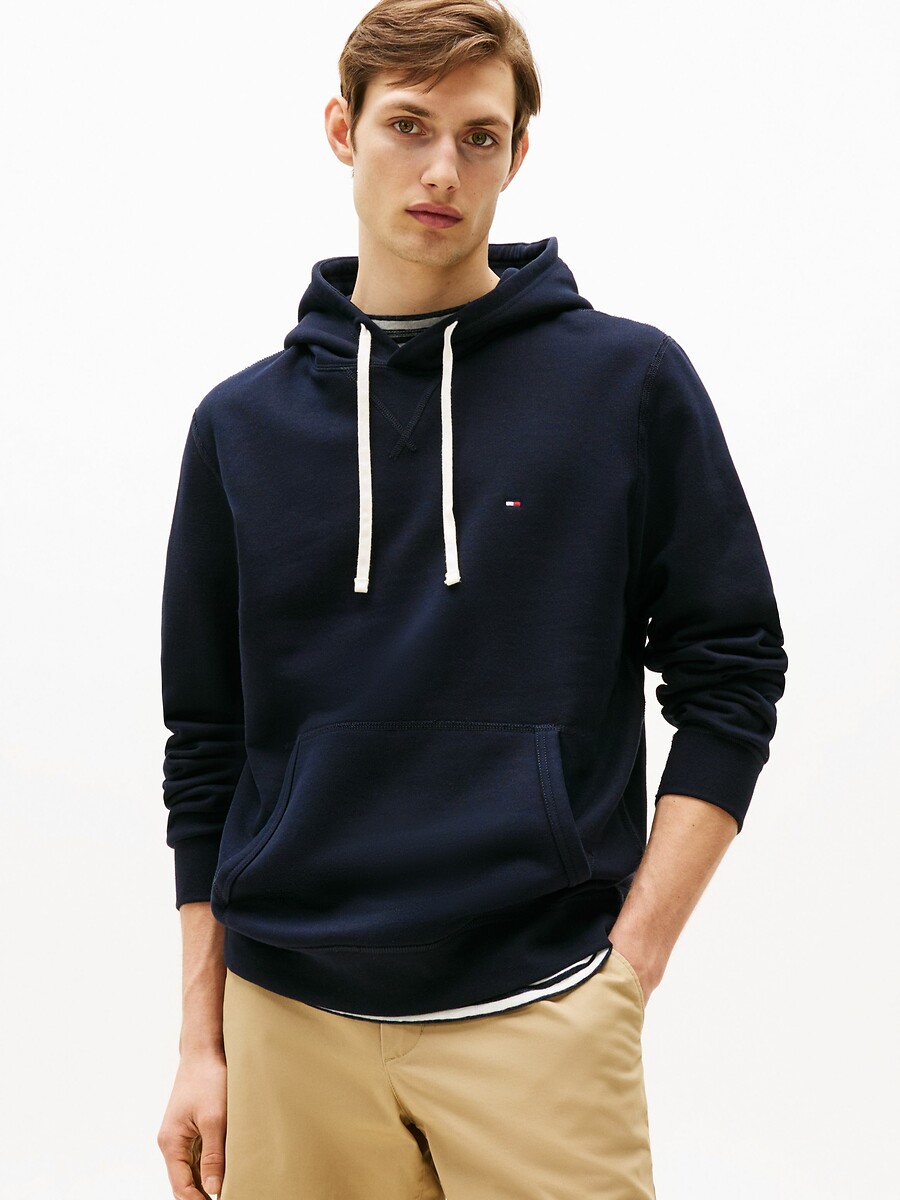 Sweat à capuche en molleton avec cordon, TOMMY HILFIGER