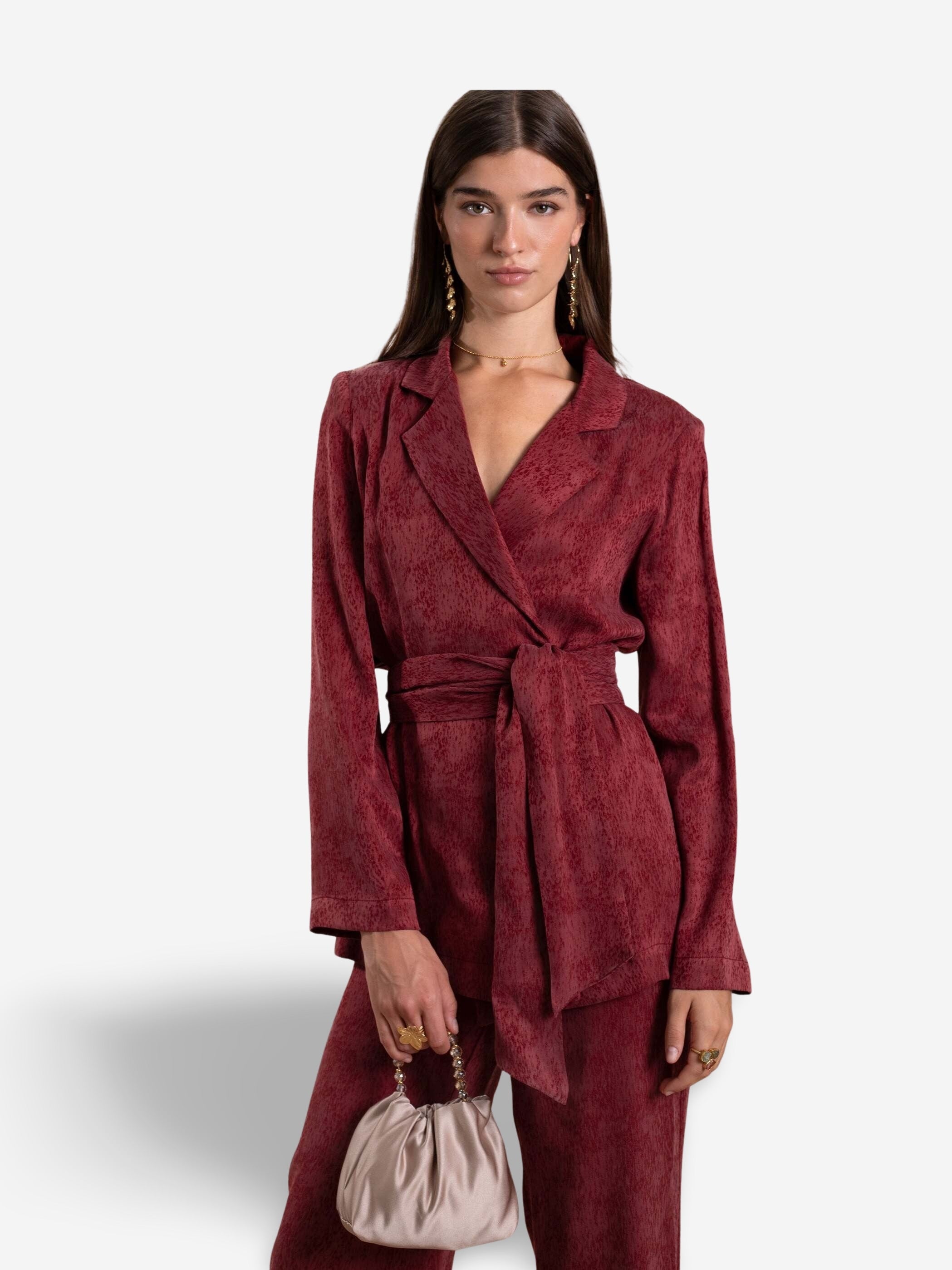 Blazer avec ceinture, THE-ARE