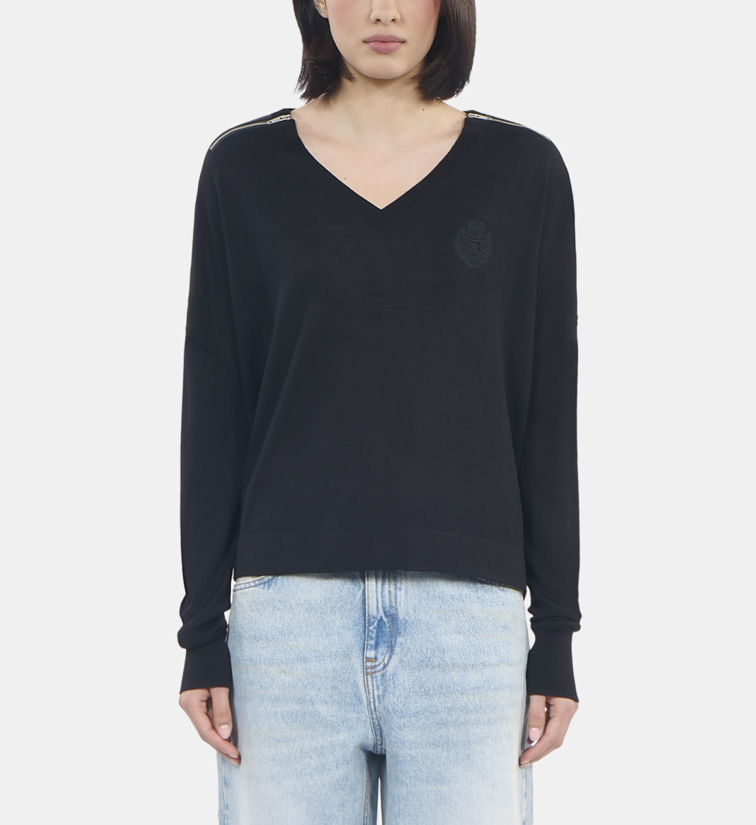 Sous-pull manche longue laine Mérinos Ruben - noir
