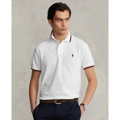 Cotton Pique Polo Shirt in Custom Fit POLO RALPH LAUREN