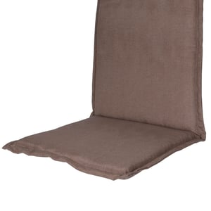 Housse De Coussin De Chaise Jardin Imperméable - Taille 120x60x8 Cm, Fermeture éclair, Couleur Beige