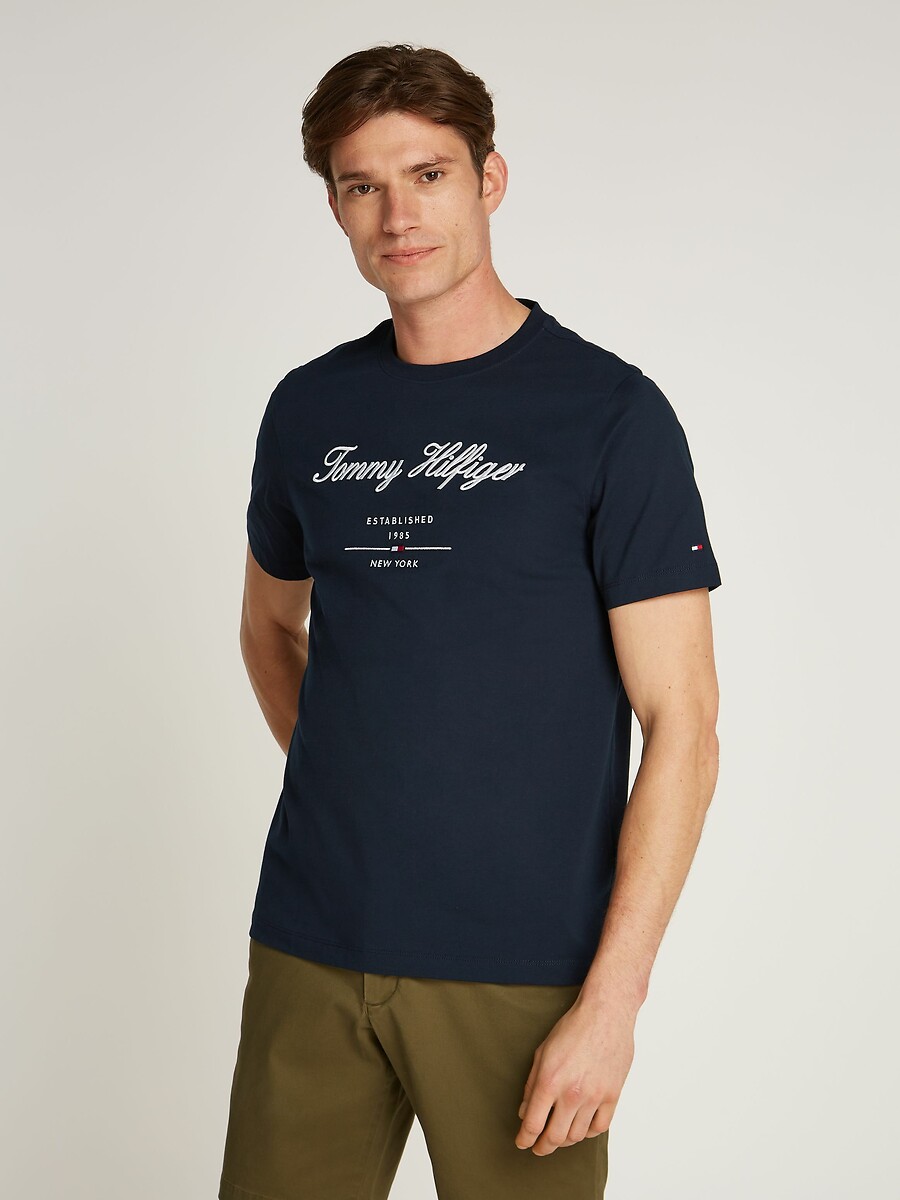 T-shirt à logo, TOMMY HILFIGER