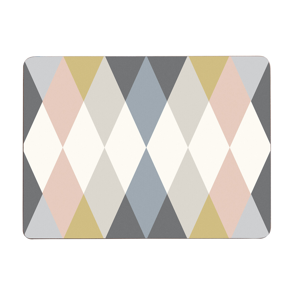 Set of 4 Diamond Print Cork Placemats, SO'HOME