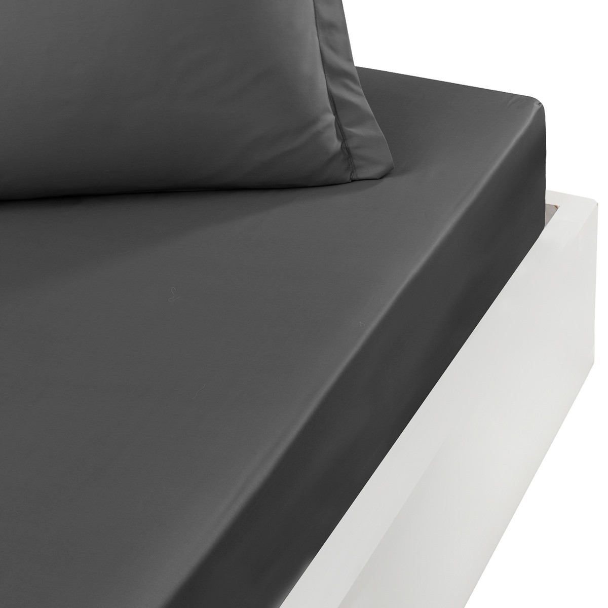 Drap housse bonnet 40 cm en percale coton SOFT PERCALE PLUS, SENSEI MAISON