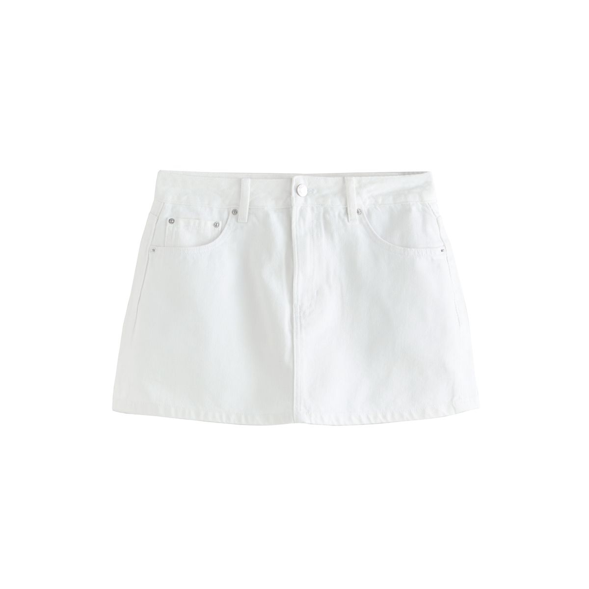 Mini jupe-short en jean coupe sablier, NEXT