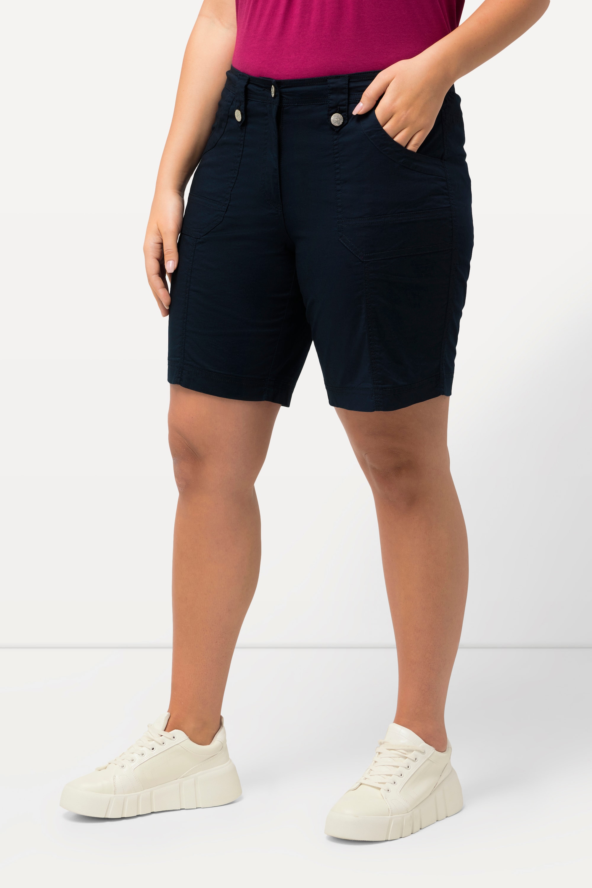 Bermuda cargo 4 poches. Taille confortable, ULLA POPKEN