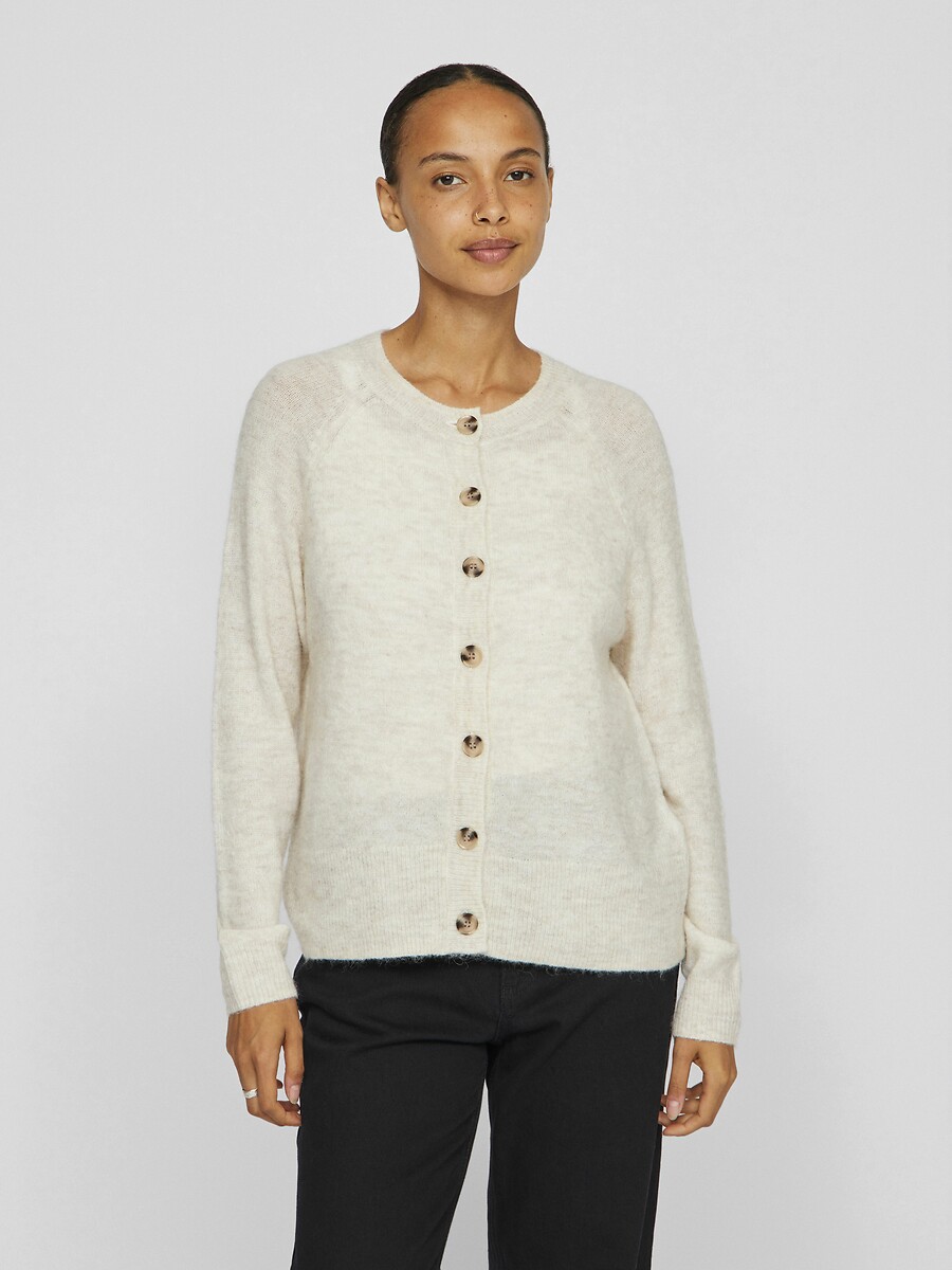 Brushed Knit Buttoned Cardigan, VILA