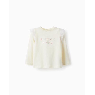 T-shirt à manches longues en coton avec sequins pour bébé fille manches longues  NORTHERN CALLING ZIPPY