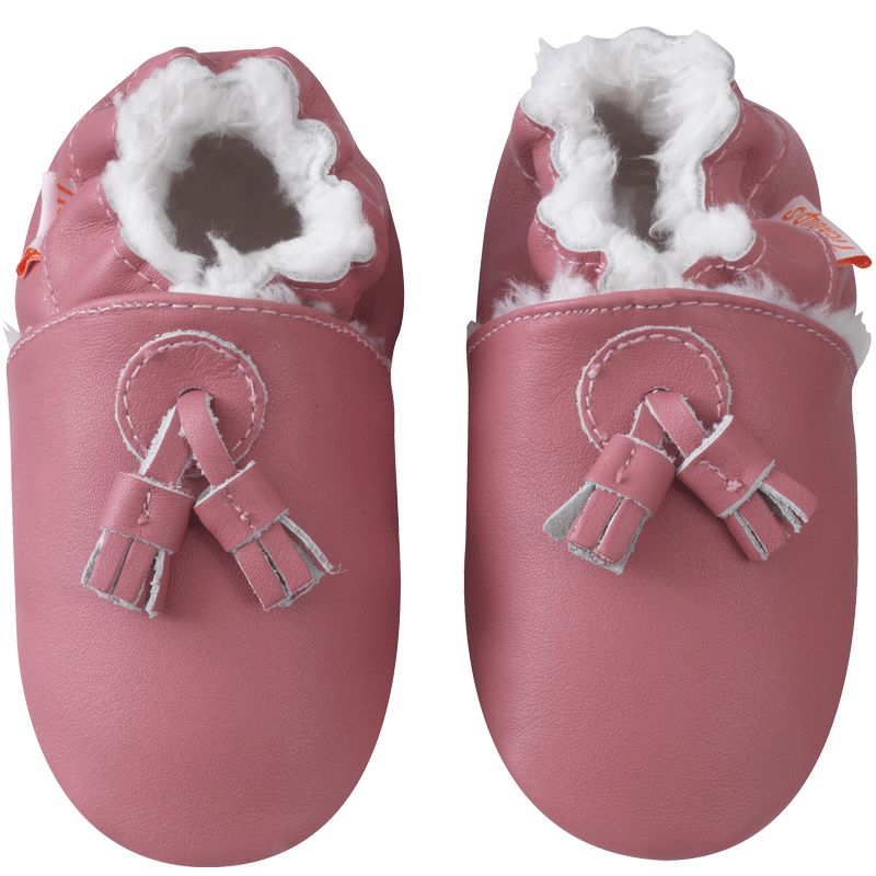 Chaussons bébé cuir souple Laura la licorne – Tichoups.