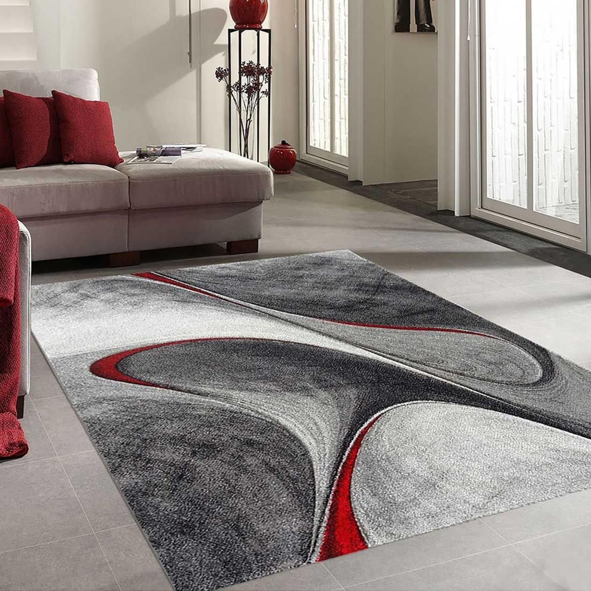 Tapis salon 120*200cm grand tapis berbere géométrique pour chambre bureau  polyester noir - Cdiscount Maison